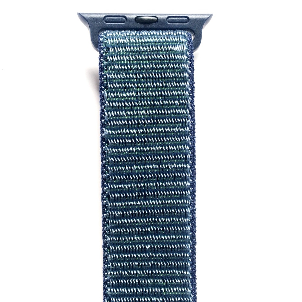 NEW Blue Green Sport Loop BAND For Apple Watch - Picture 2 of 4